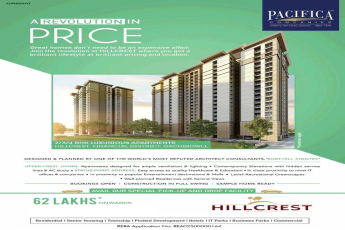 Sample home ready for visit at Pacifica Hillcrest in Hyderabad
